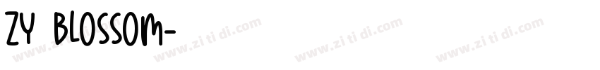 ZY blossom字体转换